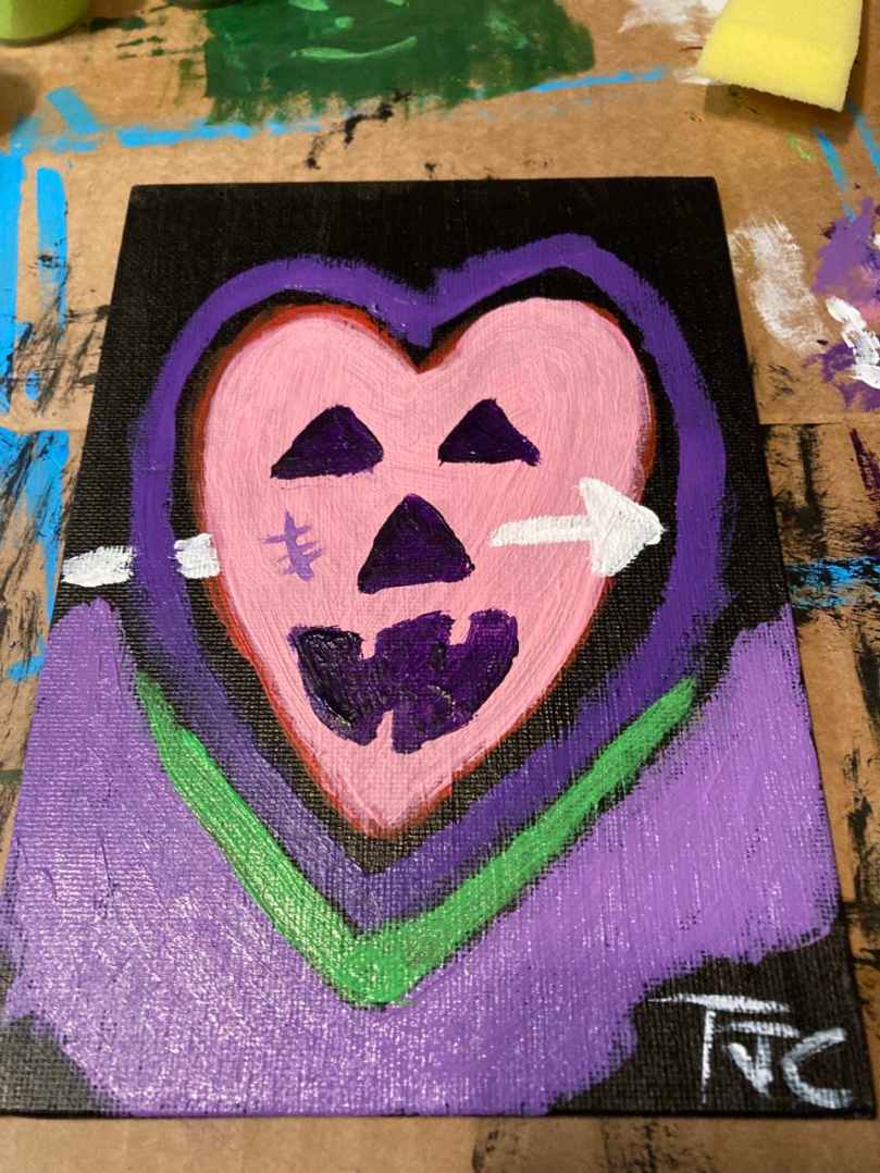 Sunday Doodles CXIX, 20 February 2022 - Valenween - In Progress