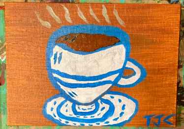 Coffee Painting The Elixir of Life