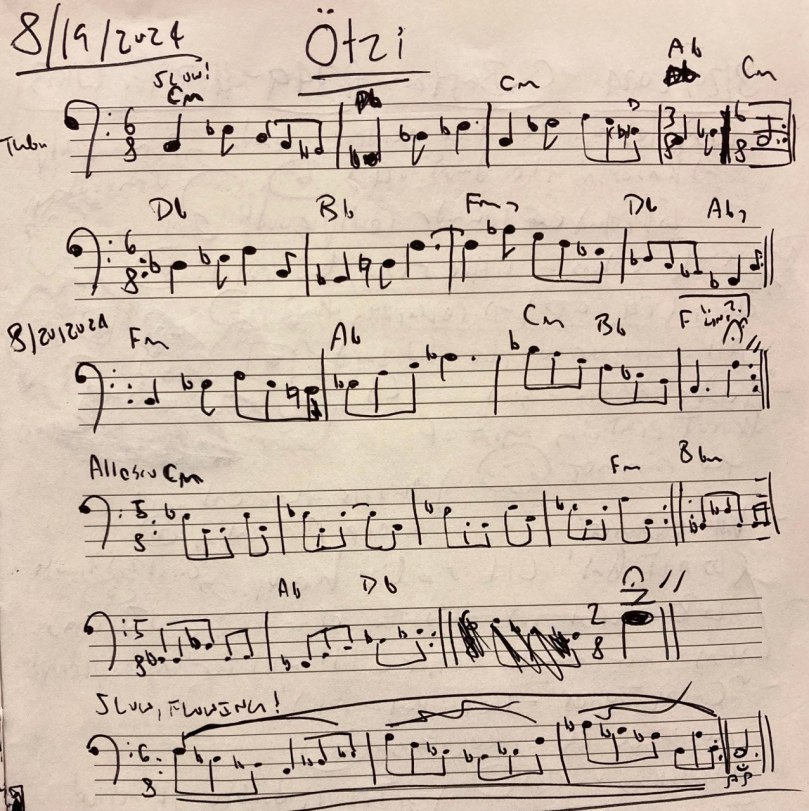 Handwritten Manuscript for "Ötzi"