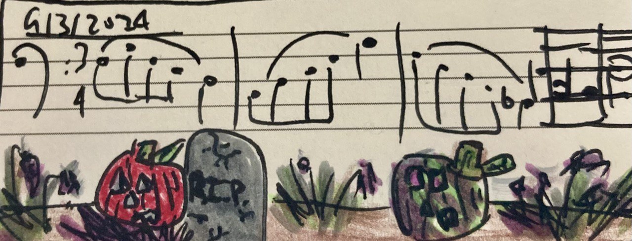 Dancing in the Graveyard Handwritten Manuscript